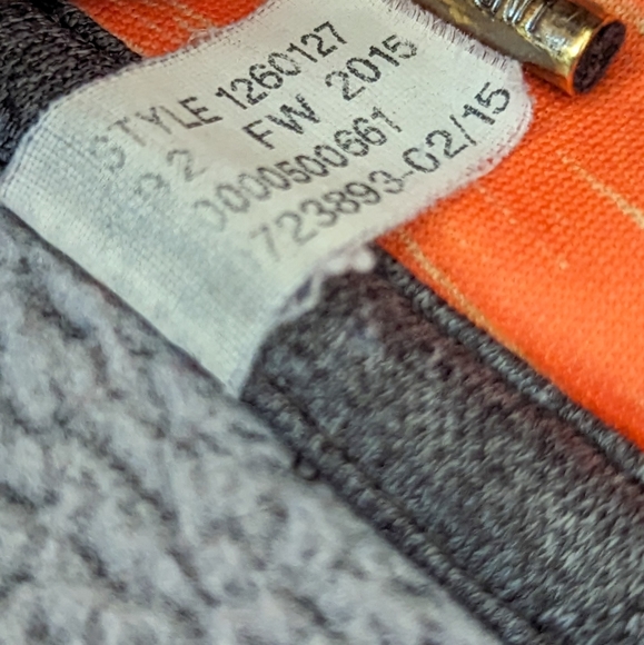 SOLD 🚫 *EUC* Under Armour UA Pullover Hooded Hoodie, Gray Orange Blue - Picture 9 of 10